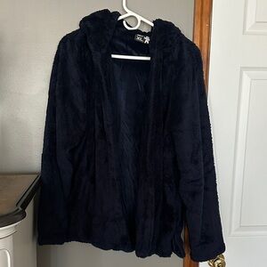Men's Navy Barstool Robe Top with Hood